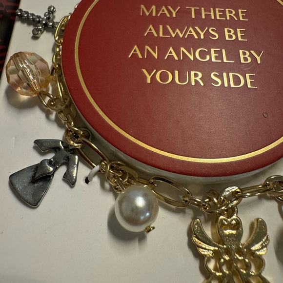 “MAY THERE ALWAYS BE AN ANGEL BY YOUR SIDE”CHARM BRACELET - Picture 14 of 15